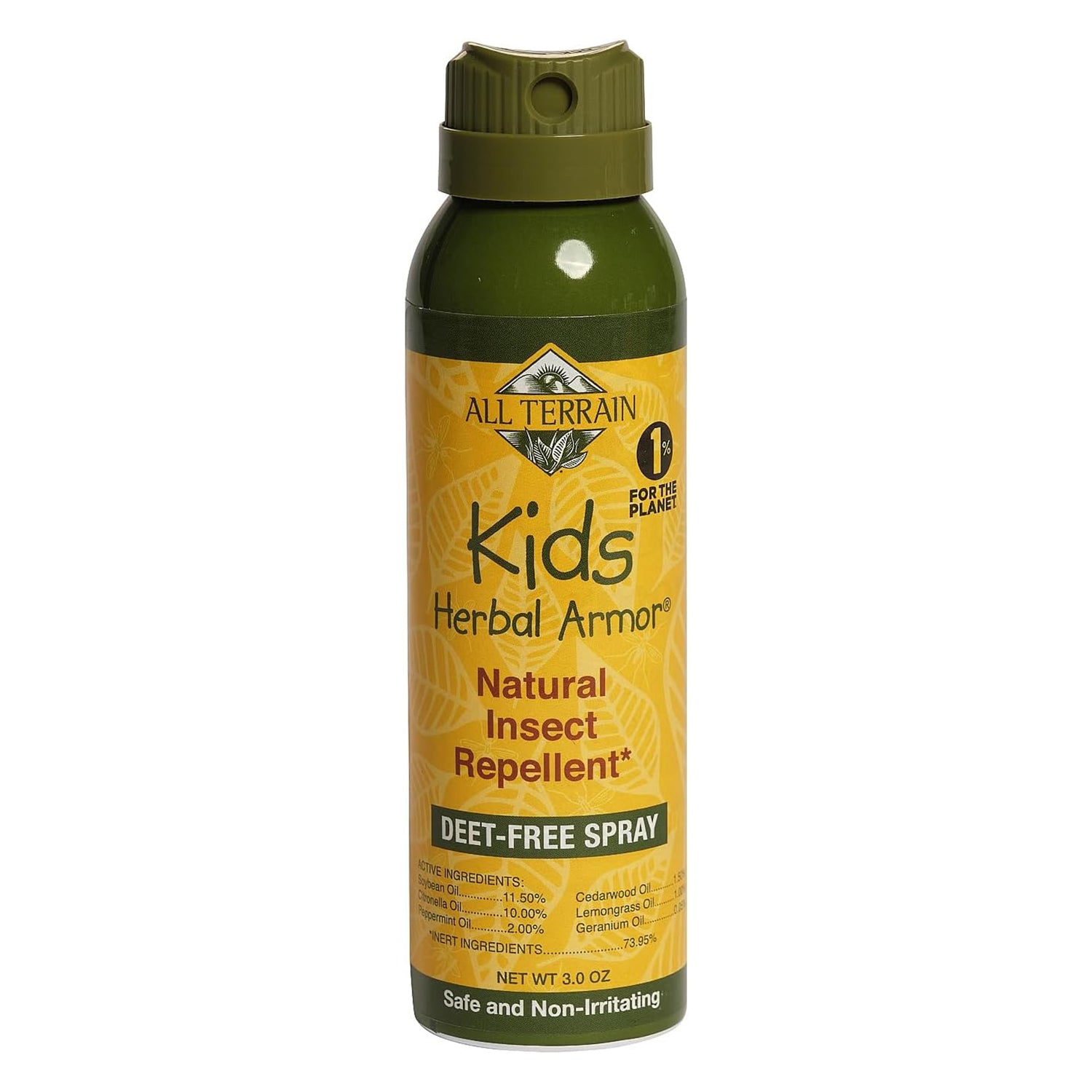 All Terrain Kids Herbal Armor Natural Insect Repellent Deet Free Spray 3Oz (85ml)